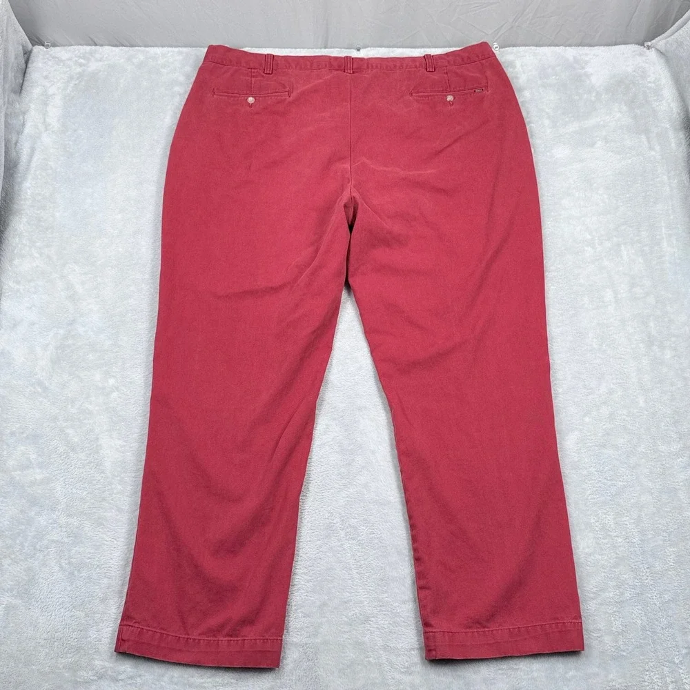 Polo Ralph Lauren Chino Pants 42x30 Mens 44 Red Straight Leg Cotton‎ Khakis Big